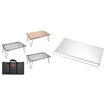 Campingmoon フィールドラック T-230-3TP フィールドラック ステンレス 2点セット T-230A-2T | テーブル